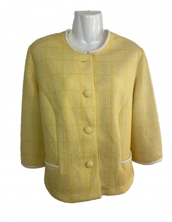 DAIRNS SWEAR GIACCA VINTAGE GIALLA 42