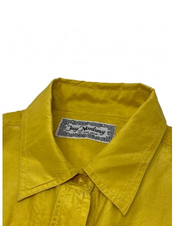 Camicia vintage seta senape...