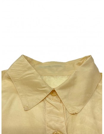 Camicia vintage seta gialla... 2