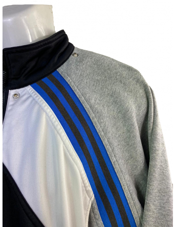ADIDAS TRACKTOP VINTAGE ADIDAS NERA GRIGIA BLU BIANCA L 2