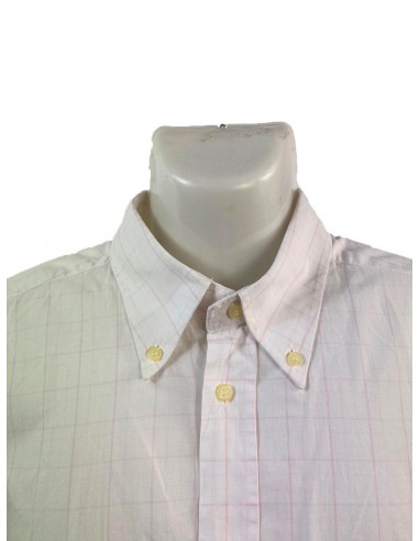 CAMICIA VINTAGE A RIGHE ROSA BIANCA XL