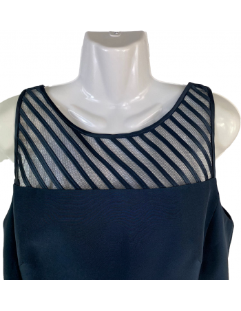 CANOTTA SPALLA LARGA VINTAGE BLU NAVY 44 2