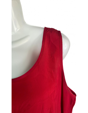 ERBE CREAZIONI CANOTTA OVERSIZE VINTAGE ROSSA 46 2